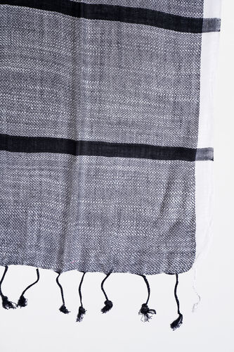 Black Viscose Scarf, , image 2